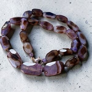 Colleen Lopez Faceted AGATE Necklace